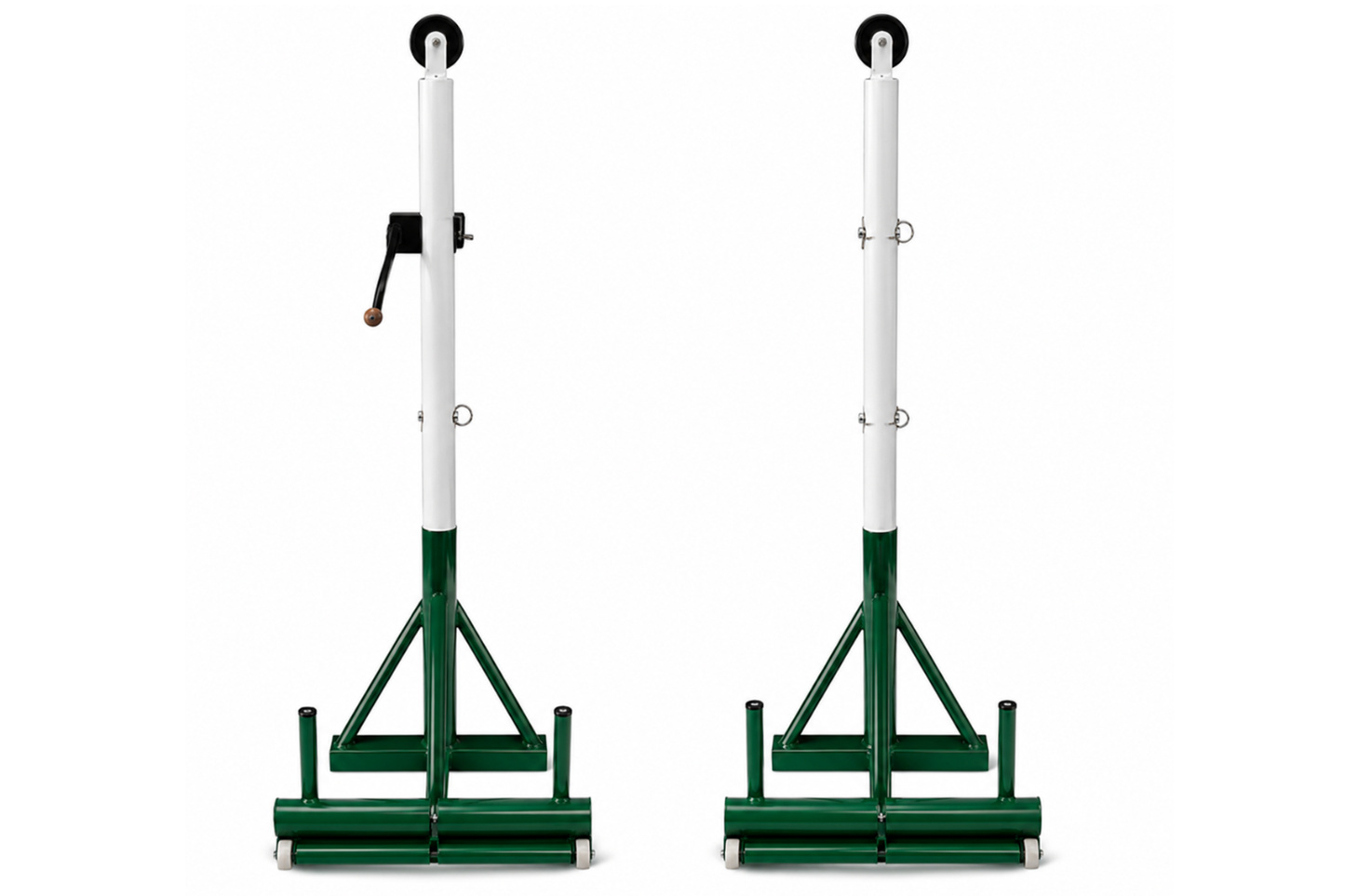 Portable Double Cylinder Iron Pulley with Ratchet