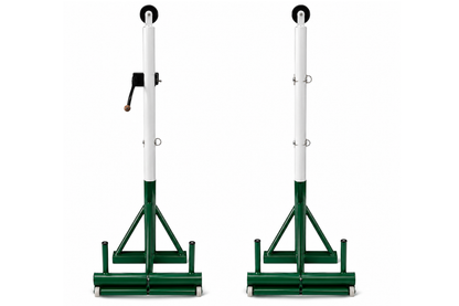 Portable Double Cylinder Iron Pulley with Ratchet
