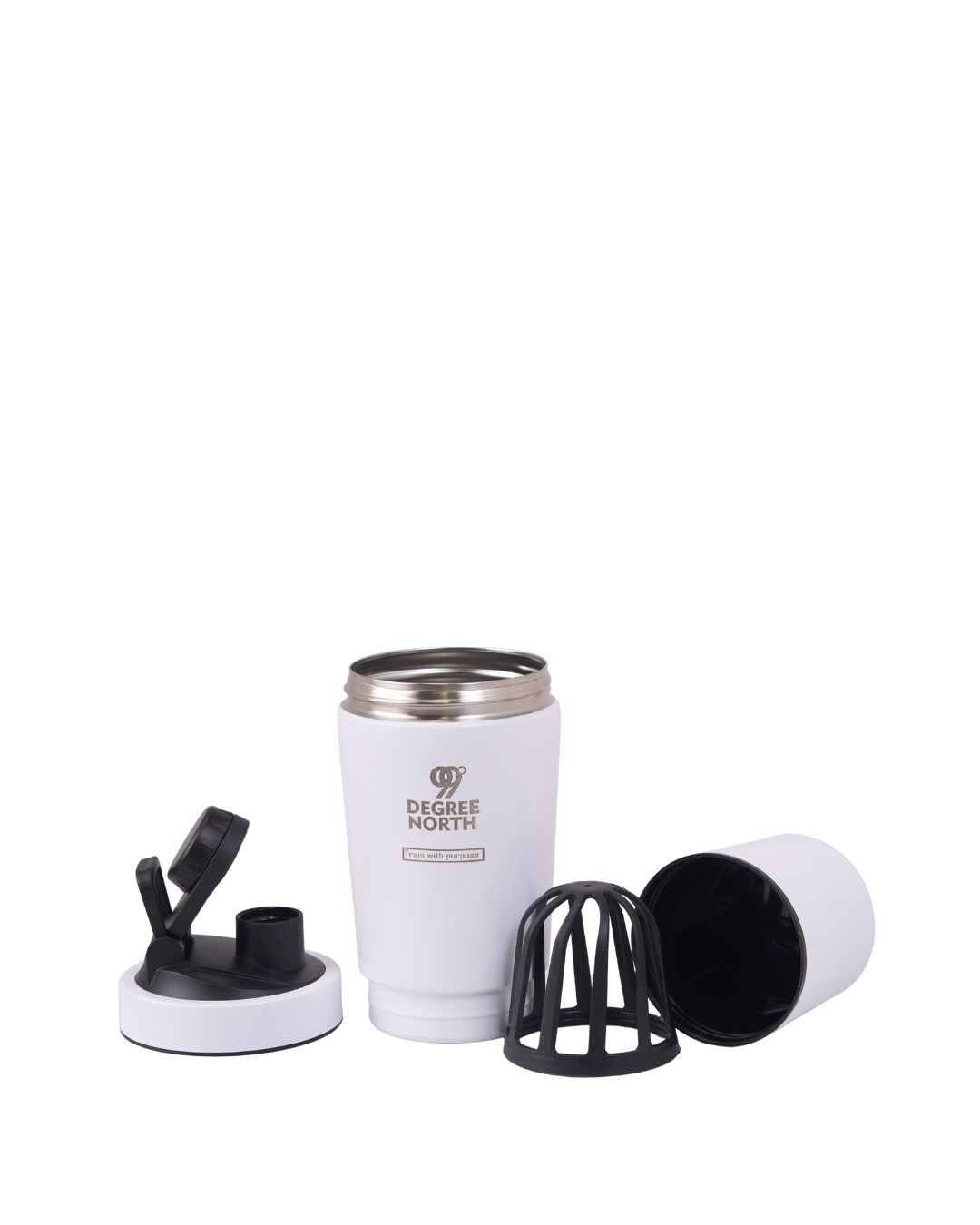 STAINLESS STEEL SHAKER PRO(WHITE)