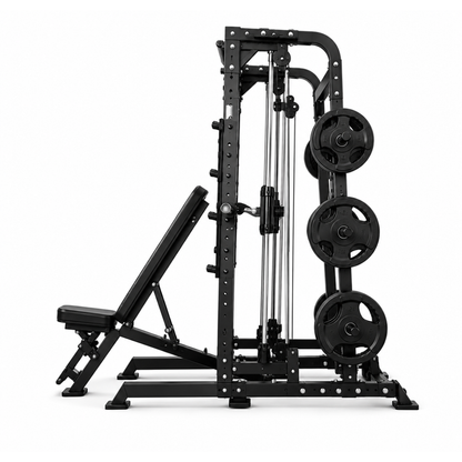 Smith Machine with Adjustable Bench
