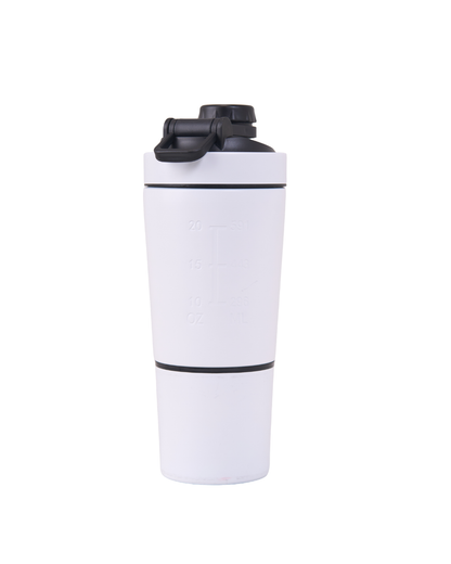 STAINLESS STEEL SHAKER PRO(WHITE)