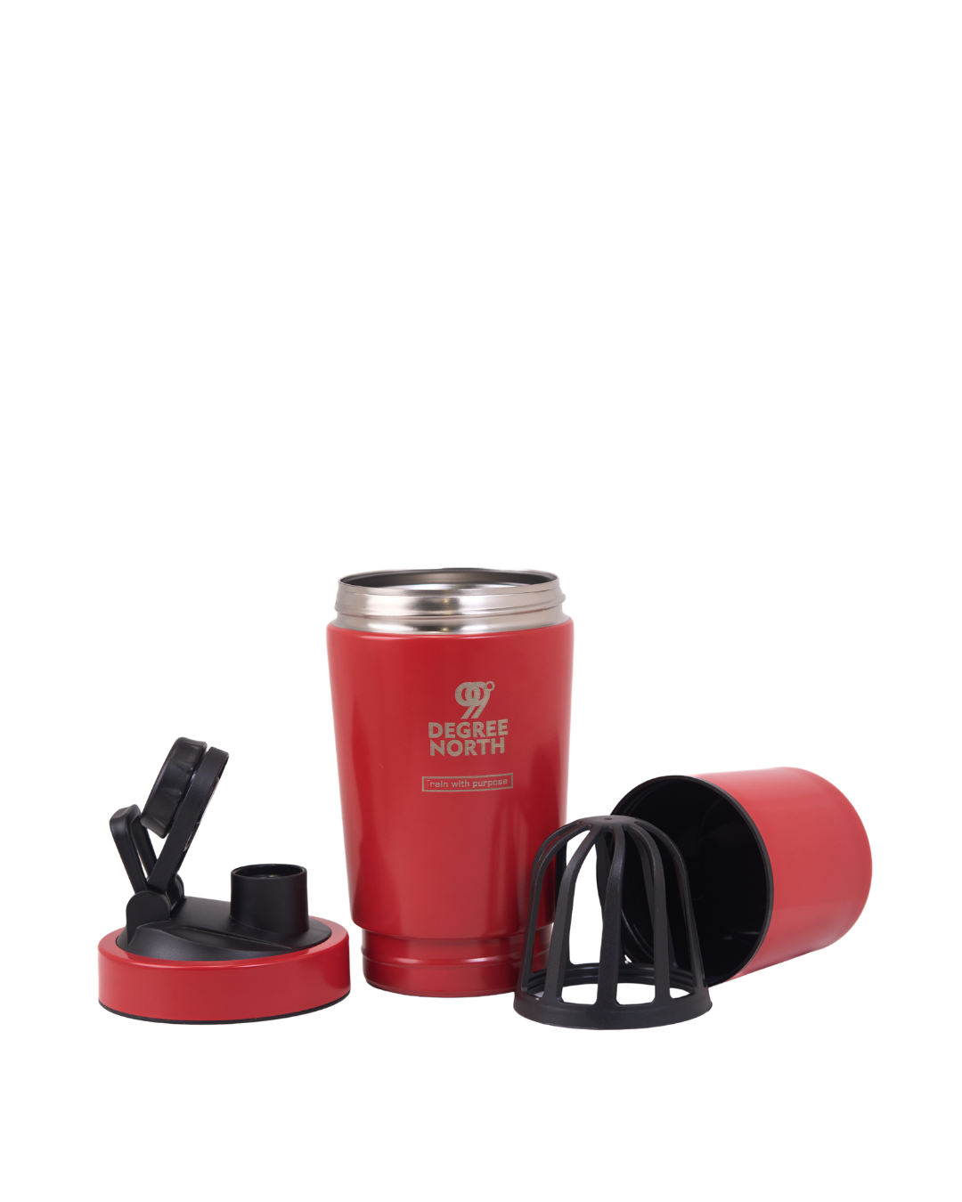 STAINLESS STEEL SHAKER PRO(RED)