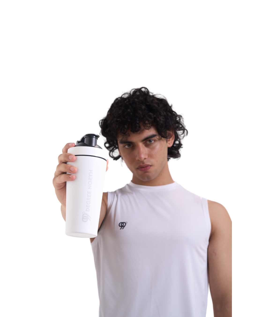 STAINLESS STEEL SHAKER (WHITE)