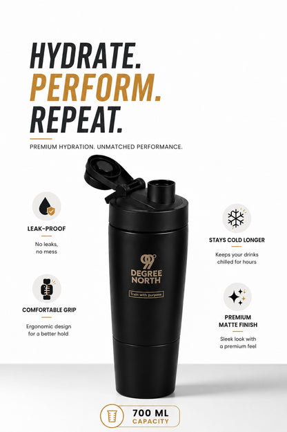 STAINLESS STEEL SHAKER PRO(BLACK)