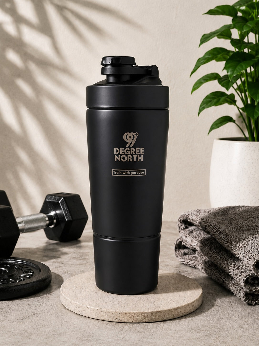 STAINLESS STEEL SHAKER PRO(BLACK)