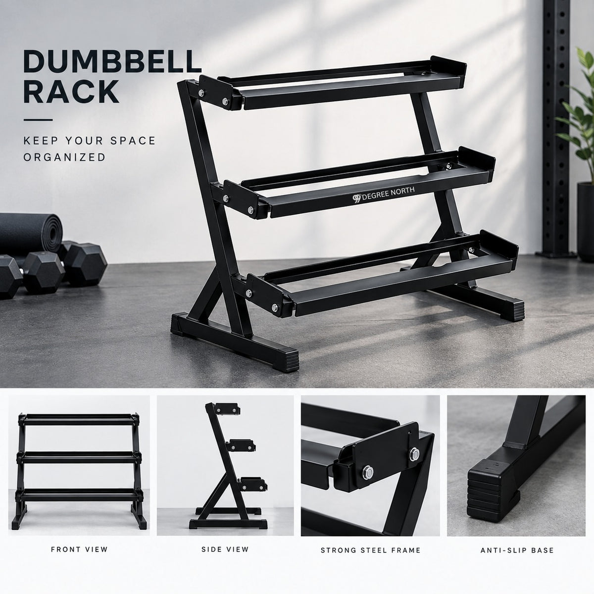 Dumbbell Rack – 3 Tier