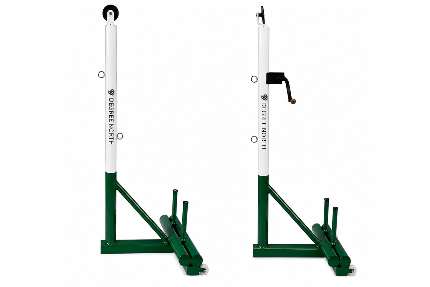 Portable Double Cylinder Iron Pulley with Ratchet