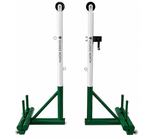 Portable Double Cylinder Iron Pulley with Ratchet